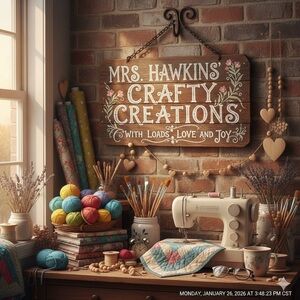 Meet your Posher, Mrs.Hawkins with Mrs.Hawkins Crafty Creations